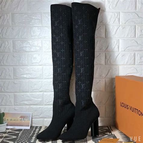 louis vuitton knee pad|Louis Vuitton Over the Knee Boots for Women .